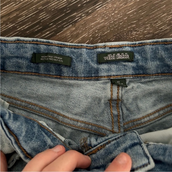 Wild Fable Size 00 Distressed Light Blue Women's Jeans - Picture 4 of 5